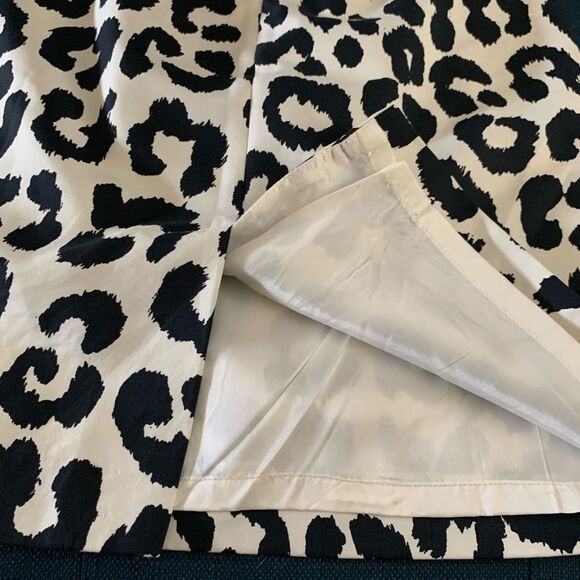 Ann Taylor Loft Snow Leopard Print Midi Skirt - Picture 6 of 9